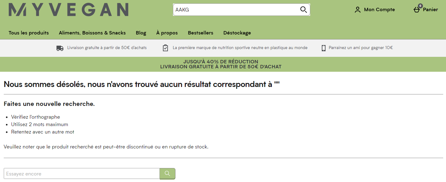 Arginine alpha-ketoglutarate (AAKG) MyProtein test et avis potentiel gâché origine animale myvegan