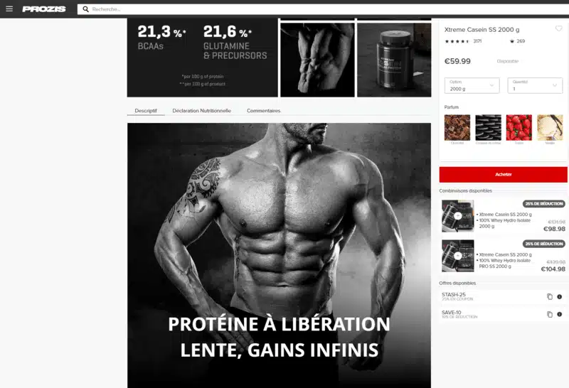 Prozis avis compléments alimentaires supermarché fitness en ligne valent-ils le coup communication