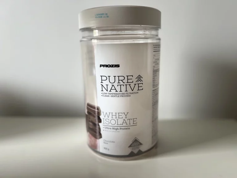 Natural Pure Native Whey Isolate Prozis belle surprise de la marque mon test et avis