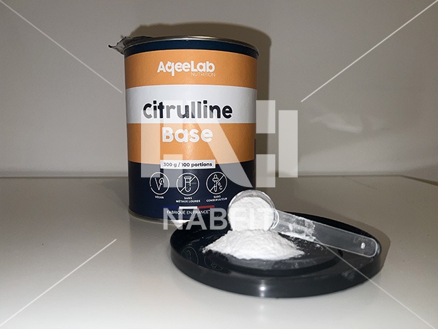 Citrulline Base AqeeLab Nutrition mon test et avis (très) bon booster NO goût miscibilité conservation tout aussi