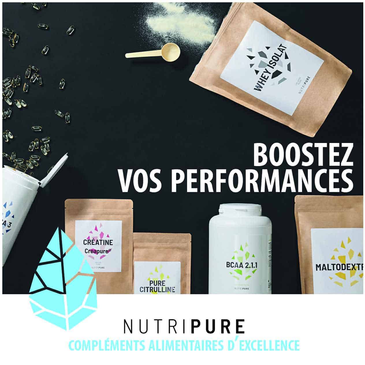 Quelques produits de la gamme musculation Nutripure