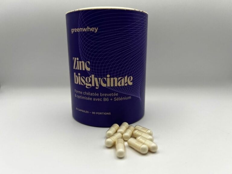 Photo personnelle du Zinc bisglycinate GreenWhey : faut-il se tourner vers ce complément mon test et avis