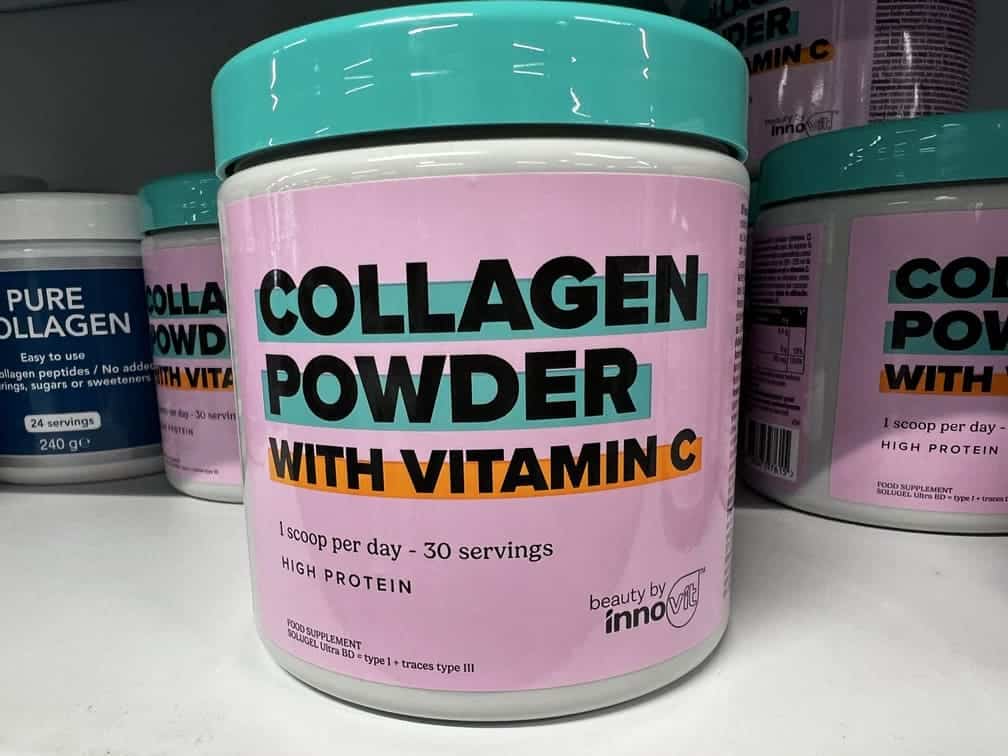 Collagen Powder with vitamin C Innovit avis marque action photo personelle NabFit.fr Photo personnelle du complément alimentaire Collagen Powder With Vitamin C de la marque Innovit