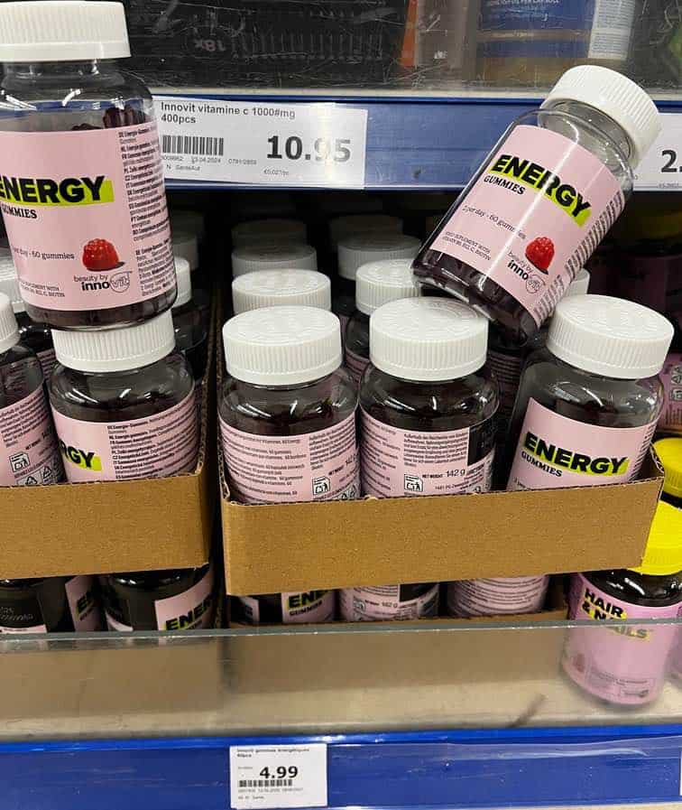 Energy Gummies Beauty by Innovit marque avis magasin Action photo personnelle NabFit.fr