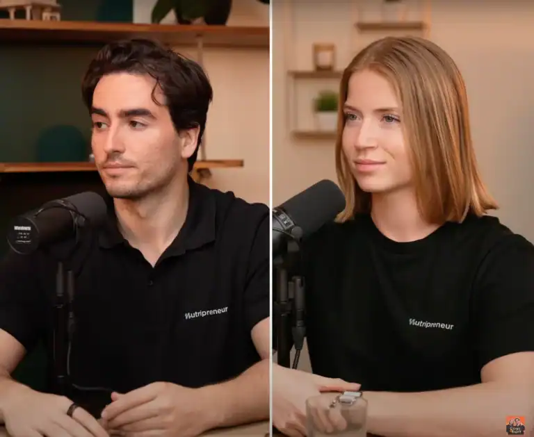 Photos des deux fondateurs de la marque de compléments alimentaires Nutripreneur Flavio Guionneau et Meryl Bissonnier