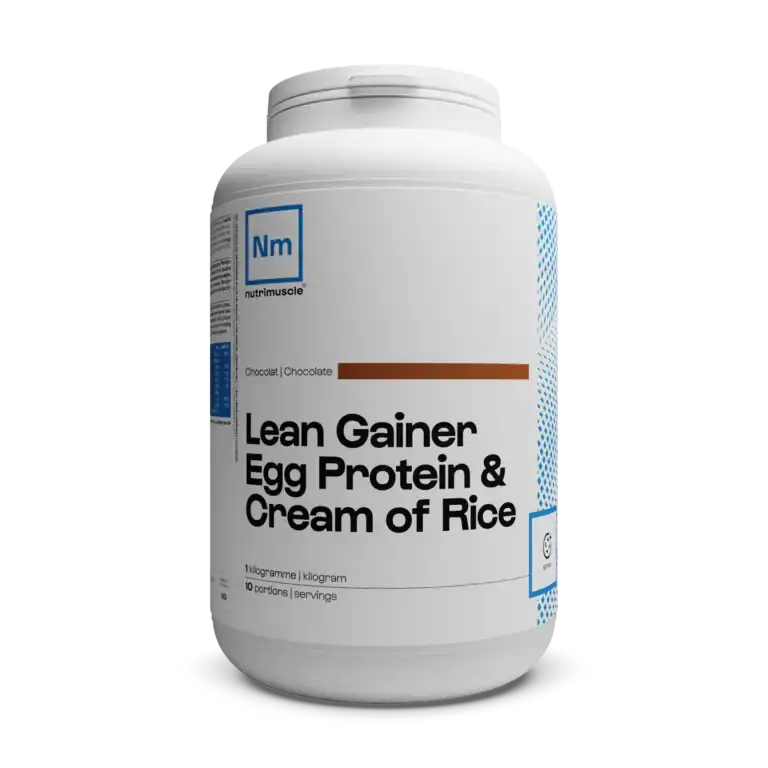 Lean Gainer Egg Protein Cream of Rice Nutrimuscle gout chocolat