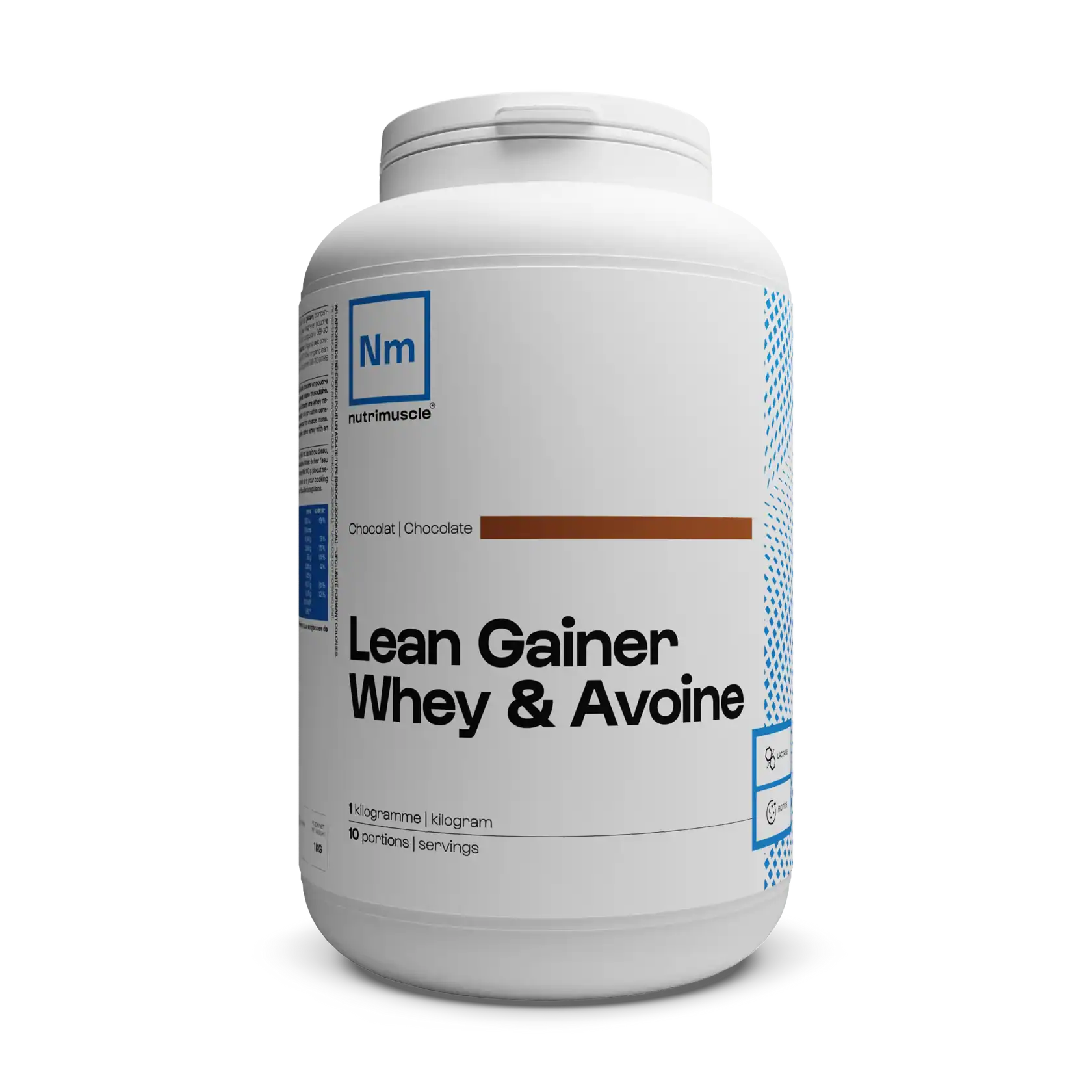 Lean Gainer Whey Avoine Nutrimuscle gout chocolat