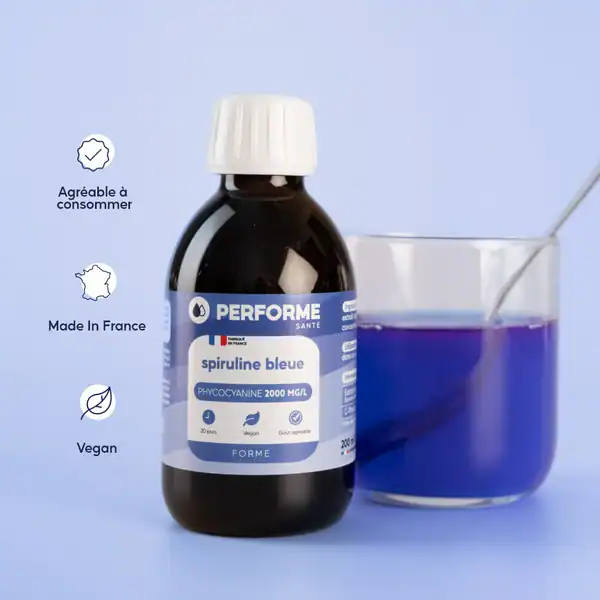 Photo du complément alimentaire Phycocyanine 2000 mg/L de la marque Performe