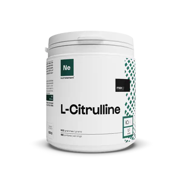 L-Citrulline Nutrimuscle produit (transparent) Illustration du complément alimentaire L-Citrulline de la marque Nutrielement (Nutrimuscle)