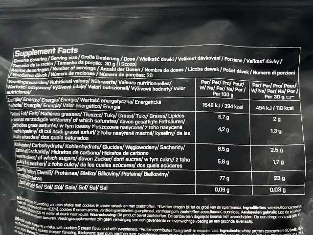 Whey protéine XXL Nutrition Action est-elle bonne affaire test et avis ingrédients valeurs nutritionnelles aminogramme protéines Xhey proteine XXL Nutrition Action est elle bonne affaire test et avis ingredients valeurs nutritionnelles aminogramme proteines