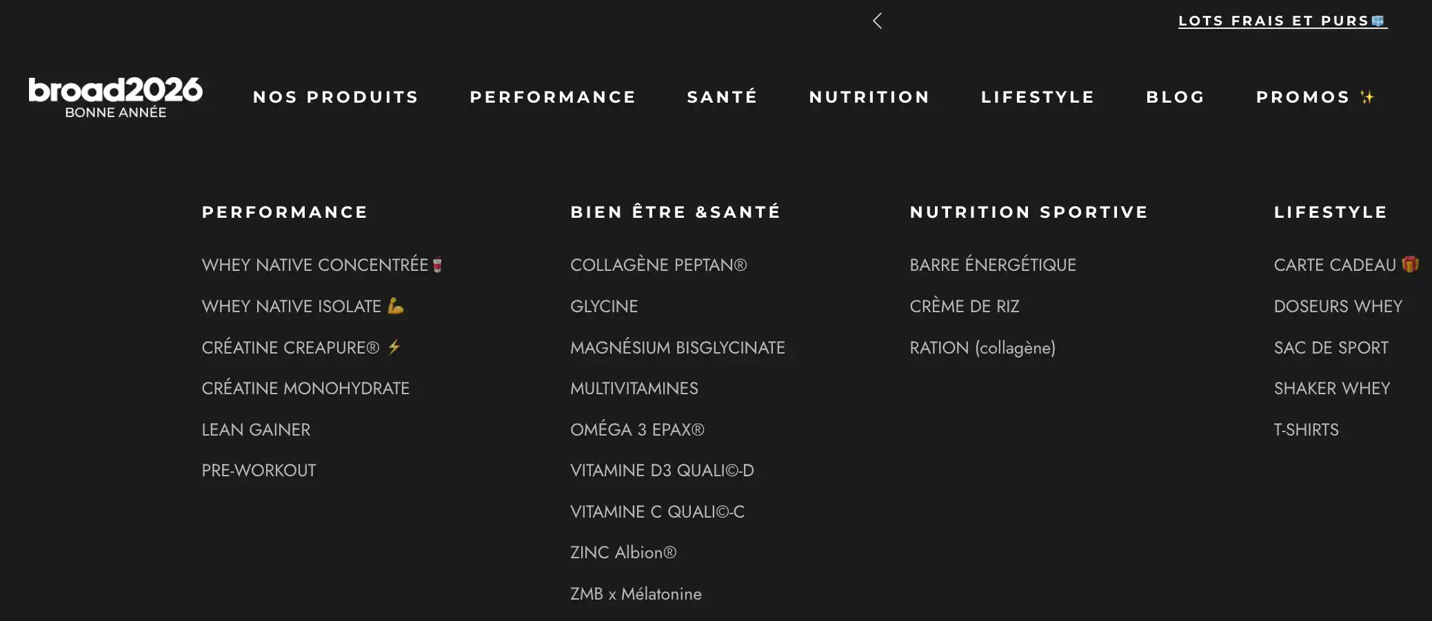 Avis Broadwhey Nutrition etoile montante secteur complements alimentaires gamme produits liste