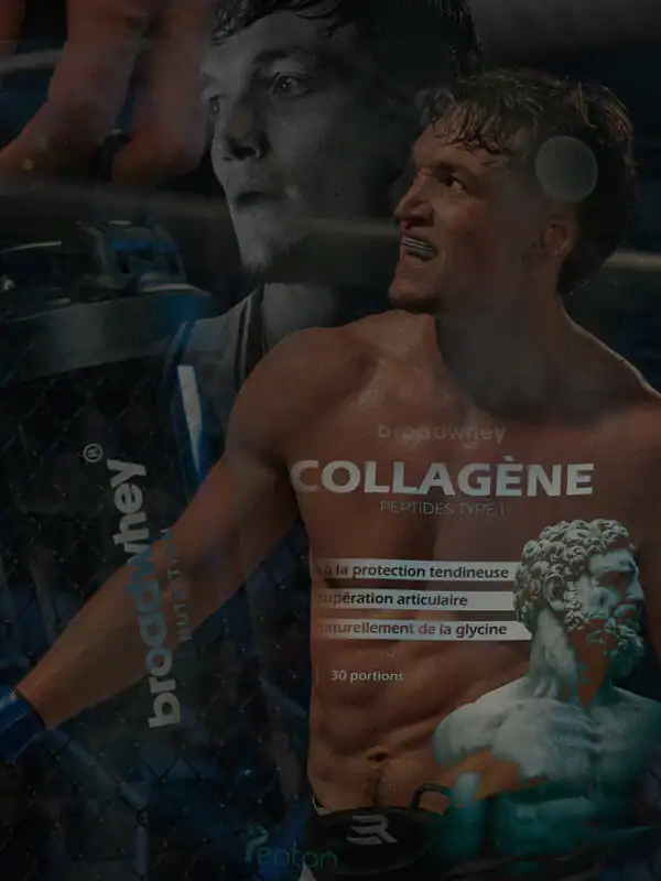 Illustration du produit collagène en poudre de la marque de compléments alimentaires Broadwhey Nutrition