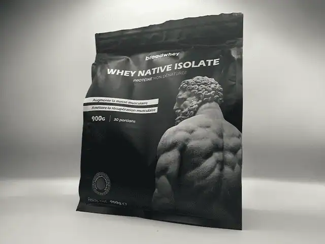 Photo personnelle NabFit.fr de la Whey Native Isolate de la marque Broadwhey Nutrition