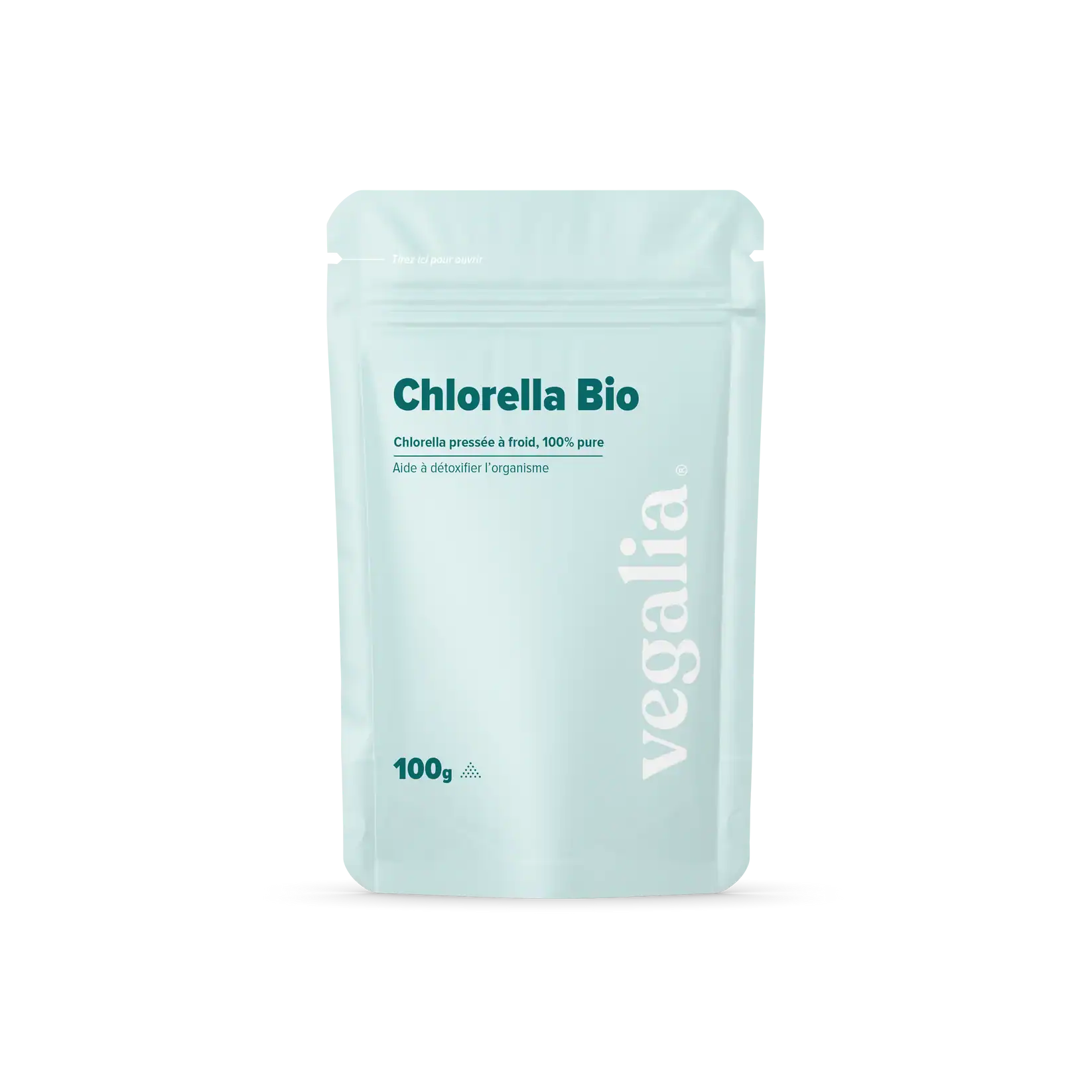 Chlorella en poudre produit marque Vegalia