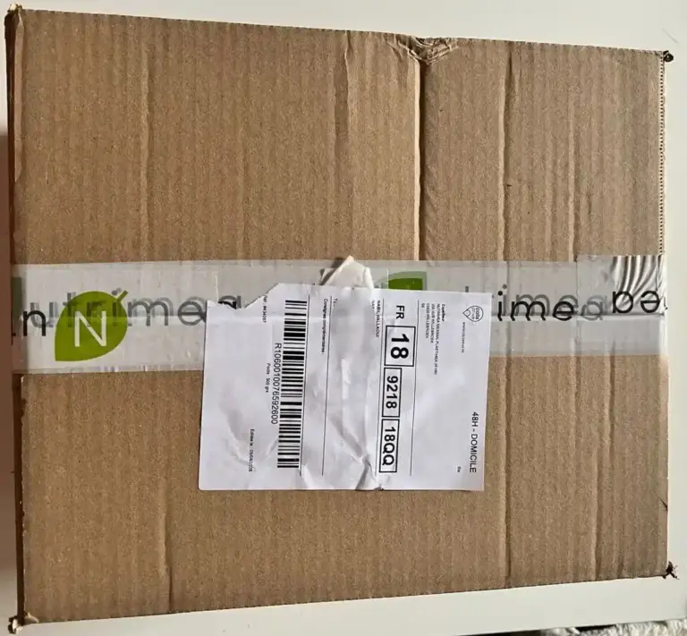 Nutrimea avis référence marques compléments alimentaires généralistes livraison Photo personnelle NabFit.fr suite à la livraison de mon colis envoyé par la marque de compléments alimentaires Nutrimea