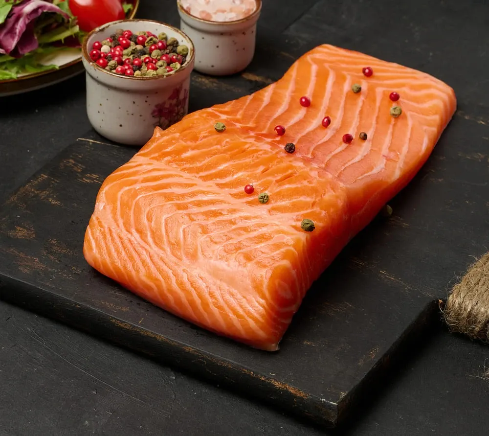 Saumon — calories et valeurs nutritionnelles (protéines, oméga-3)